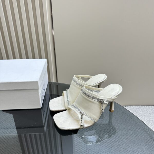 Leather Peep Sandals
