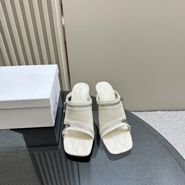 Leather Peep Sandals