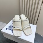 Leather Peep Sandals