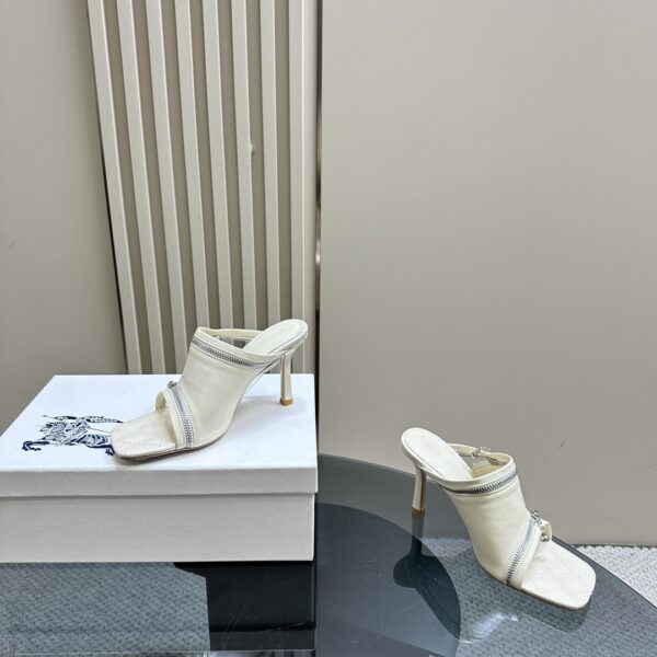 Leather Peep Sandals