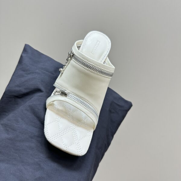 Leather Peep Sandals