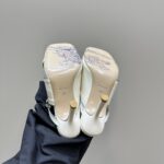 Leather Peep Sandals