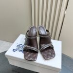 Leather Peep Sandals