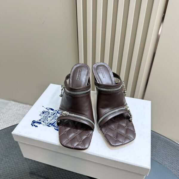 Leather Peep Sandals