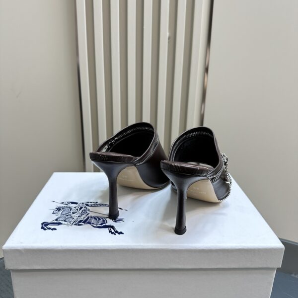 Leather Peep Sandals