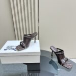 Leather Peep Sandals