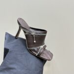 Leather Peep Sandals