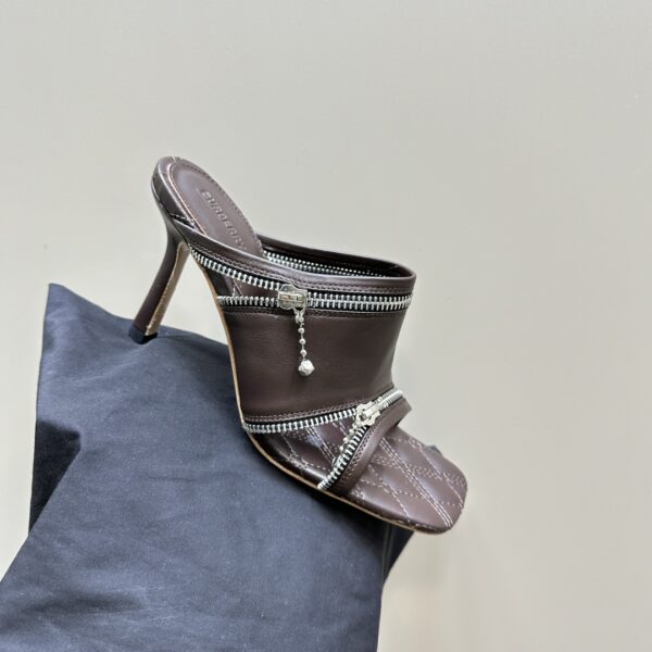 Leather Peep Sandals