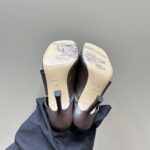 Leather Peep Sandals