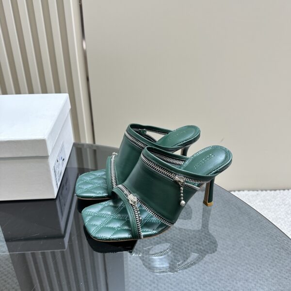 Leather Peep Sandals
