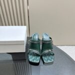 Leather Peep Sandals