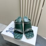 Leather Peep Sandals
