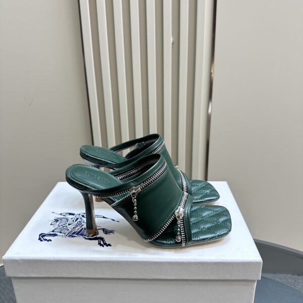Leather Peep Sandals