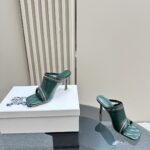 Leather Peep Sandals
