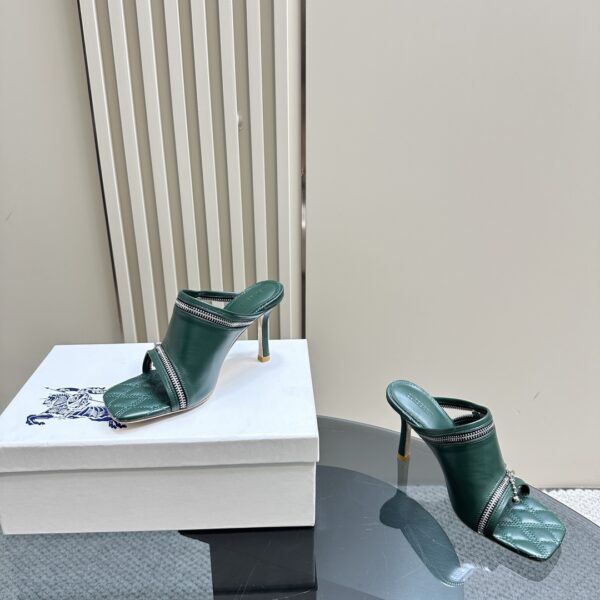 Leather Peep Sandals