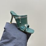 Leather Peep Sandals
