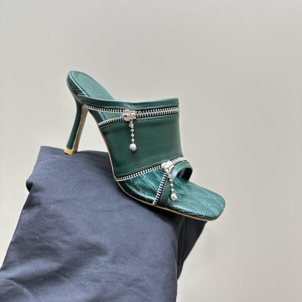 Leather Peep Sandals