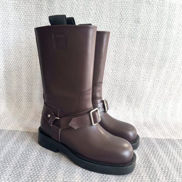 Leather Saddle Boots