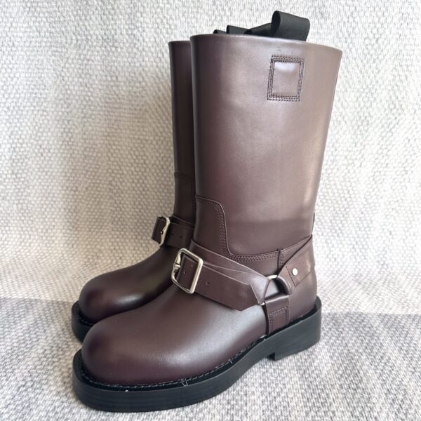 Leather Saddle Boots