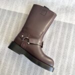 Leather Saddle Boots