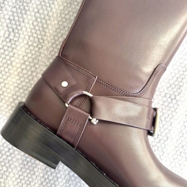 Leather Saddle Boots