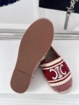 LES ESPADRILLES CELINE IN STRIPED CANVAS & EMBROIDERED PATCH