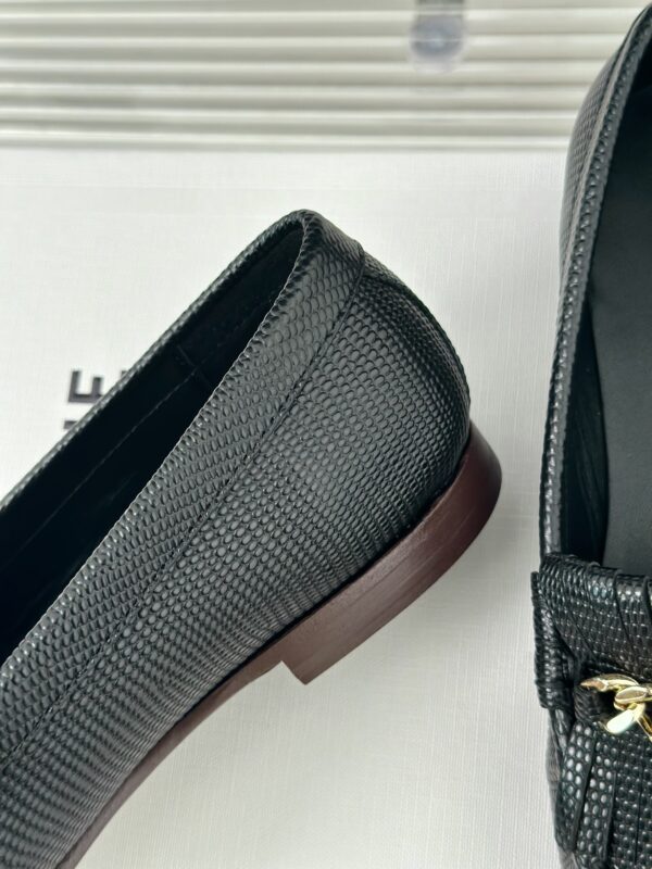 CELINE LUCO LOAFER WITH FRINGES IN SUEDE CALFSKIN CARAMEL