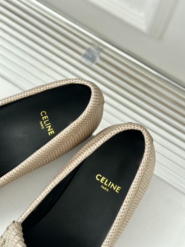 CELINE LUCO LOAFER WITH FRINGES IN SUEDE CALFSKIN CARAMEL