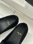 CELINE LUCO LOAFER WITH FRINGES IN SUEDE CALFSKIN CARAMEL