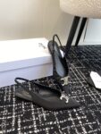 CELINE ALMA TRIOMPHE FLAT SLINGBACK IN GROS-GRAIN