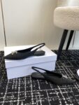 CELINE ALMA TRIOMPHE FLAT SLINGBACK IN GROS-GRAIN