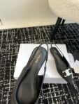CELINE ALMA TRIOMPHE FLAT SLINGBACK IN GROS-GRAIN