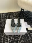 CELINE ALMA TRIOMPHE FLAT SLINGBACK IN GROS-GRAIN