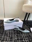 CELINE ALMA TRIOMPHE FLAT SLINGBACK IN GROS-GRAIN
