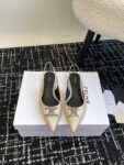 CELINE ALMA TRIOMPHE FLAT SLINGBACK IN GROS-GRAIN