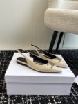 CELINE ALMA TRIOMPHE FLAT SLINGBACK IN GROS-GRAIN