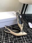 CELINE ALMA TRIOMPHE FLAT SLINGBACK IN GROS-GRAIN