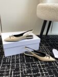 CELINE ALMA TRIOMPHE FLAT SLINGBACK IN GROS-GRAIN