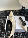 CELINE ALMA TRIOMPHE FLAT SLINGBACK IN GROS-GRAIN