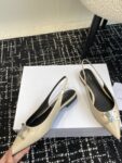 CELINE ALMA TRIOMPHE FLAT SLINGBACK IN GROS-GRAIN