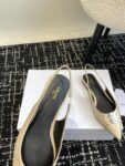 CELINE ALMA TRIOMPHE FLAT SLINGBACK IN GROS-GRAIN