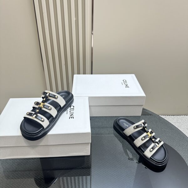 CELINE - TIPPI SLIDE IN CANVAS & CALFSKIN