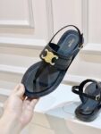 CELINE LYMPIA TRIOMPHE THONG IN CALFSKIN