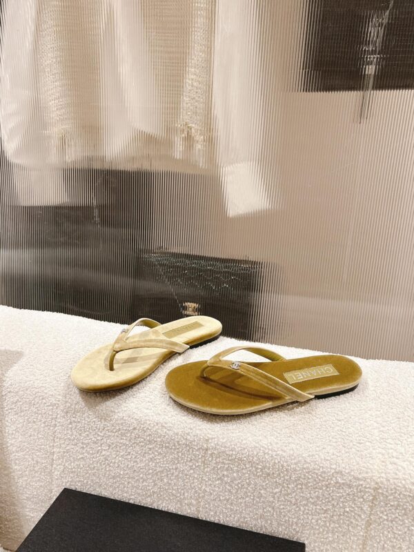 Velvet Flip Flops