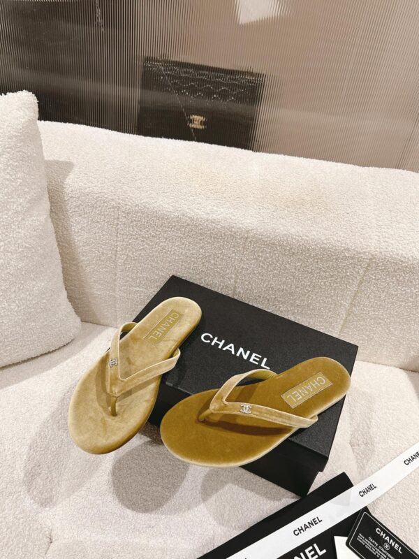 Velvet Flip Flops
