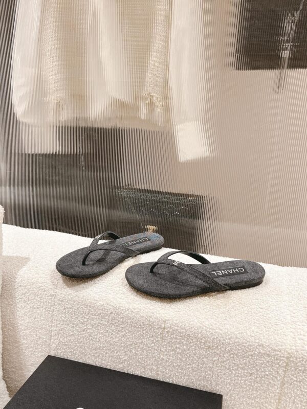 Velvet Flip Flops