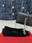 Ferragamo - Ballet Flat with Asymmetric Bow