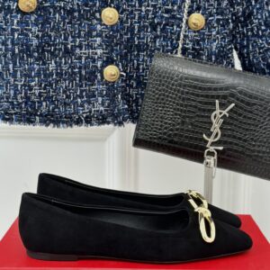 Ferragamo - Ballet Flat with Asymmetric Bow