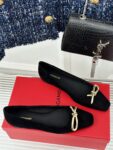 Ferragamo - Ballet Flat with Asymmetric Bow