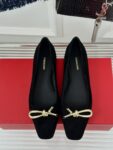 Ferragamo - Ballet Flat with Asymmetric Bow